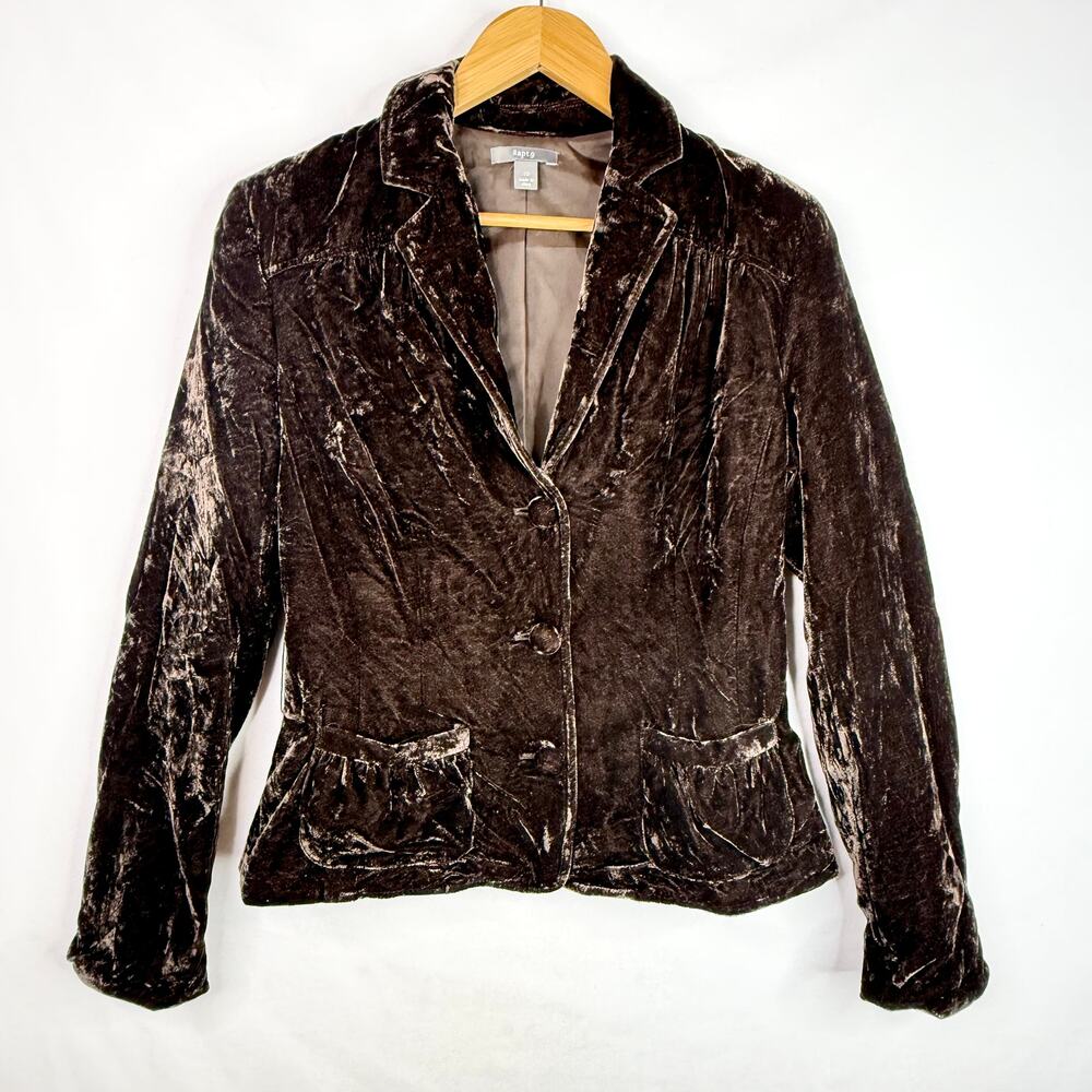 Apt. 9 Brown Velvet Blazer Size 10